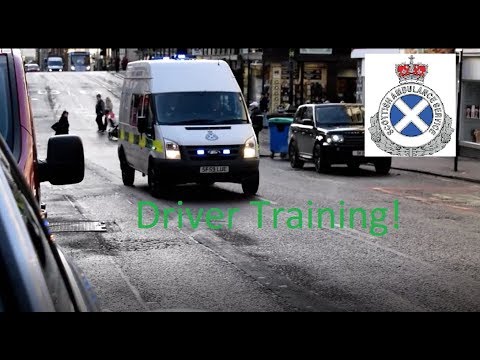 Scottish Ambulance Service Driver Training Ford Transit on Blue Lights & Sirens
