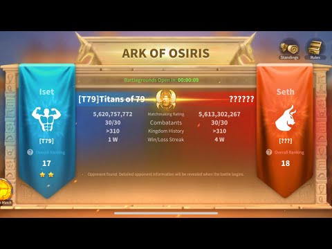 Ark of Osiris KD1079 T79 vs KD1568 TL68, fun match !! Need to improve more !!