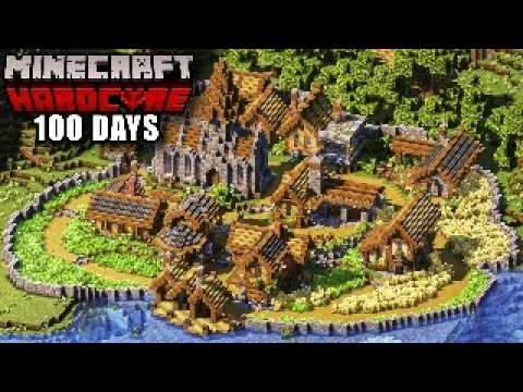 I Survived 100 DAYS Building the Village I've ALWAYS Wanted in HARDCORE MINECRAFT