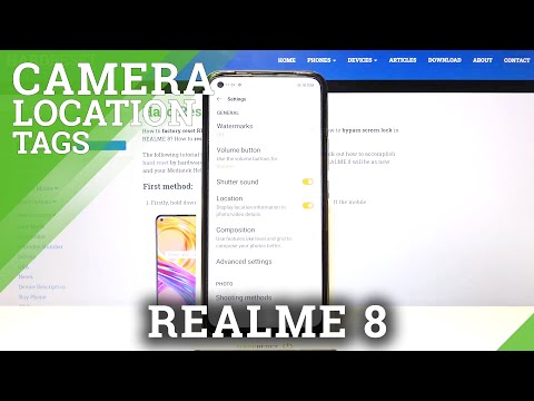 How to Manage Camera Location Tags in REALME 8 - Add / Remove Location