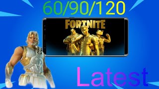 How to unlock 60/90/120 fps in fortnite mobile latest update!!