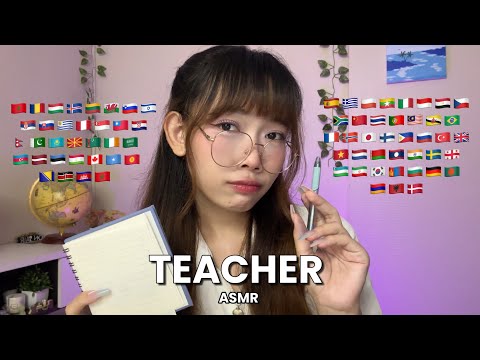 ASMR Roleplay | Teacher in 70+ Different Languages (2 hours for sleep)