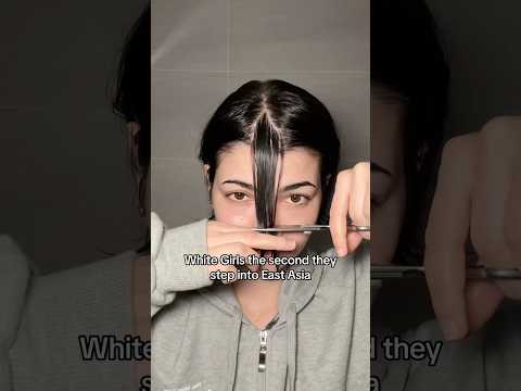 Cut my bangs with me