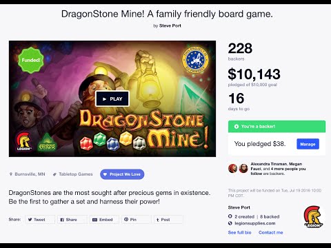 Kickstarter Boardgame Spotlight - Dragonstone Mine