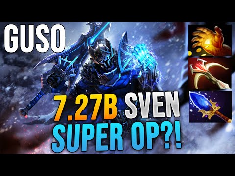 SVEN is BEST CARRY? Guso SUPERMAN INSANE Build 7.27b Gameplay - Dota 2