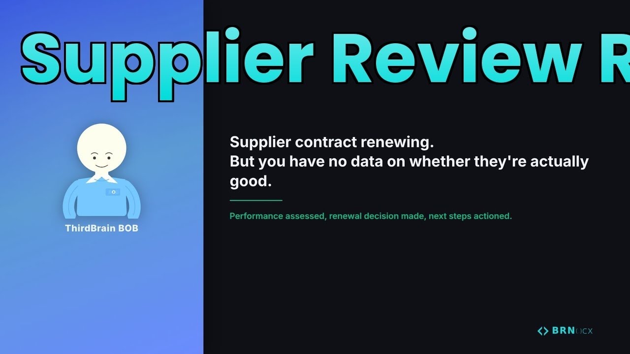 Supplier contract renewing.