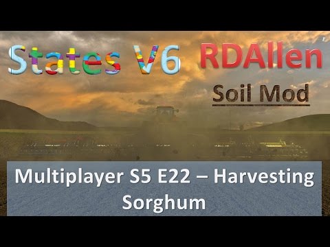 Farm Sim 15 Multiplayer States V6 E22 - Harvesting Sorghum