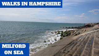 WALKS IN HAMPSHIRE at MILFORD ON SEA & STURT POND (4K)