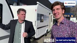 Adria Adora 522 UP FULL OPTIONS nu met € 3564,= korting bij Meerbeek Caravans & Campers