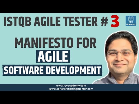 ISTQB Agile Tester 3 Manifesto for Agile Software Development