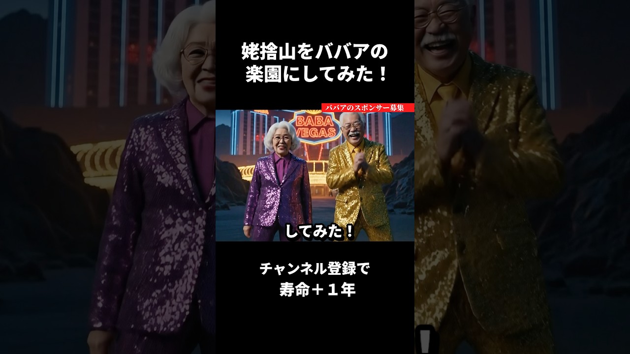 姥捨山をババアの楽園にするAIおばあちゃん #ai動画  #ai #shorts  #aishorts  #ai動画  #おばあちゃん