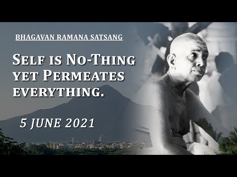 234. Bhagavan Ramana Satsang - Self is No-thing yet permeates Everything