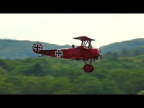 Der "Rote Baron" auf dem Oldtimer Fliegertreffen Hahnweide 2013