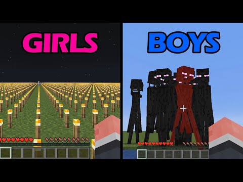 Pepenos - phobias of boys and girls in minecraft