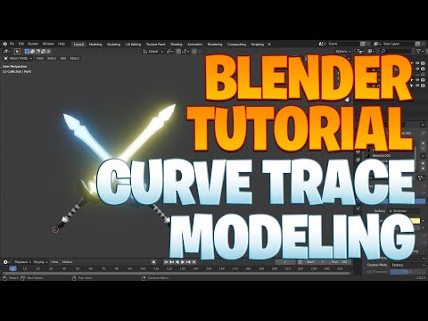 Blender beginner series No. 94 - Curve trace modeling
