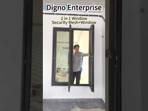 🔒 2 in 1 Security Mesh Window