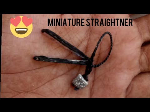 miniature straighter for barbie | with ice cream stick | easy making | Nivi's paper play and diy
