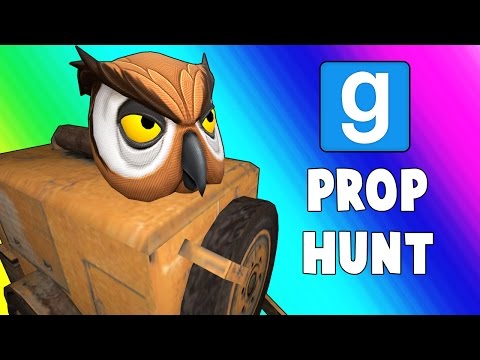 Gmod Prop Hunt Funny Moments - Giant Paint Cans! (Garry's Mod)