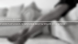 Soni Panda 260K Review | Fashion4Passion Suspender Belt &amp; Nylon Stockings