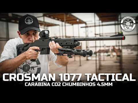 Carabina de Pressão CO2 Crosman 1077 Tactical 4.5mm