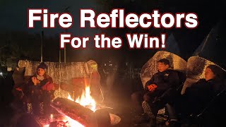 Fire Pit Reflectors: More Comfort, More Friends! (w/instructions)