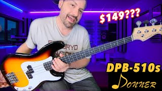 Video thumbnail for Donner Electric Bass Guitar - DPB-510s by Hank Coffey