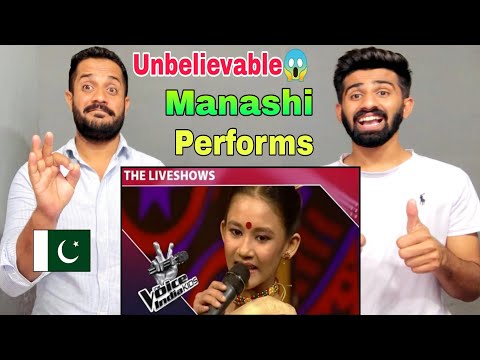 PAKISTANI Reacts Manashi Performs On Chadh Gayo Papi Bichua | The Voice India Kids| 2023
