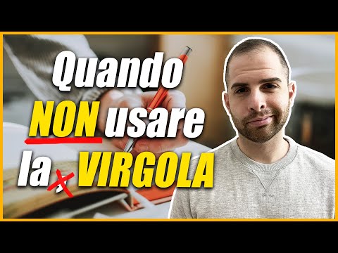VIRGOLA: QUANDO USARLA e QUANDO NON USARLA?