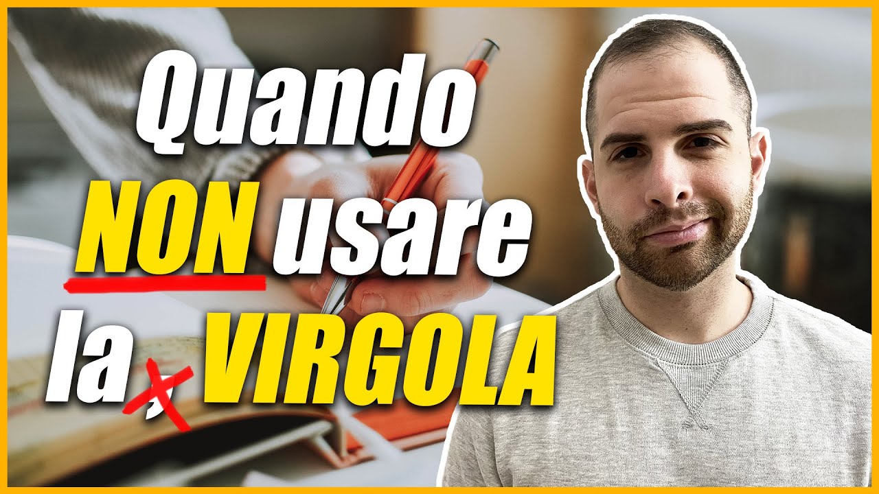 VIRGOLA: QUANDO USARLA e QUANDO NON USARLA?