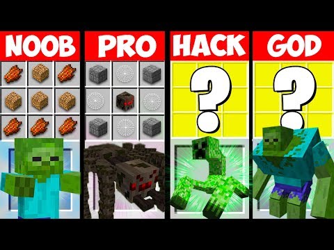 Minecraft MODS Battle: SUPER TITAN MOBS CRAFTING CHALLENGE! NOOB vs PRO vs HACKER vs GOD Animation
