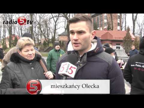 Mieszkańcy Olecka zmuszeni do wyjścia na ulice