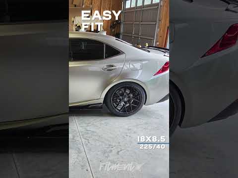 2015 Lexus IS350 F Sport with 18x8.5 Enkei Raijin and Falken