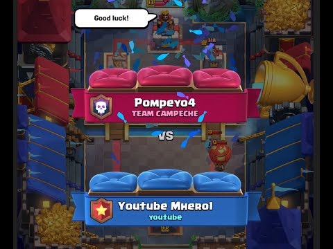I met  Pompeyo4 on Ladder Pushing Clash Royale