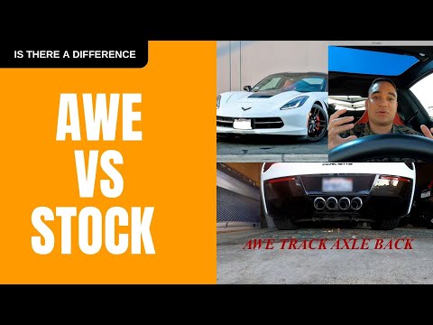 C7 Corvette AWE Track Edition Axle back (SOUNDS AMAZING)