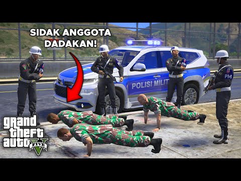 Military Police Conduct Surprise Inspection at TNI Headquarters! GTA 5 Indonesian Police Mod