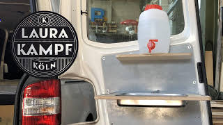 Camper Van Conversion EP.4 - Foldable Sink and Water