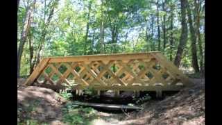 preview picture of video 'Shawsheen River Greenway Andover MA Part 4. The New Bridge.'