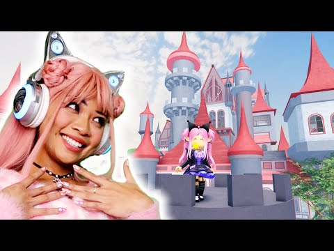 SUGARSTAR BUILDS A ROBLOX PRINCESS CASTLE! *FULL CASTLE TOUR!*