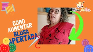 Como AUMENTAR blusa na lateral - PASSO A PASSO FCIL