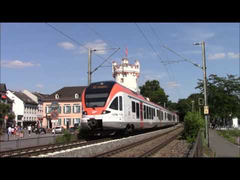 Eisenbahn in Rüdesheim/ Rheintal Teil 1. Mit Militärzug