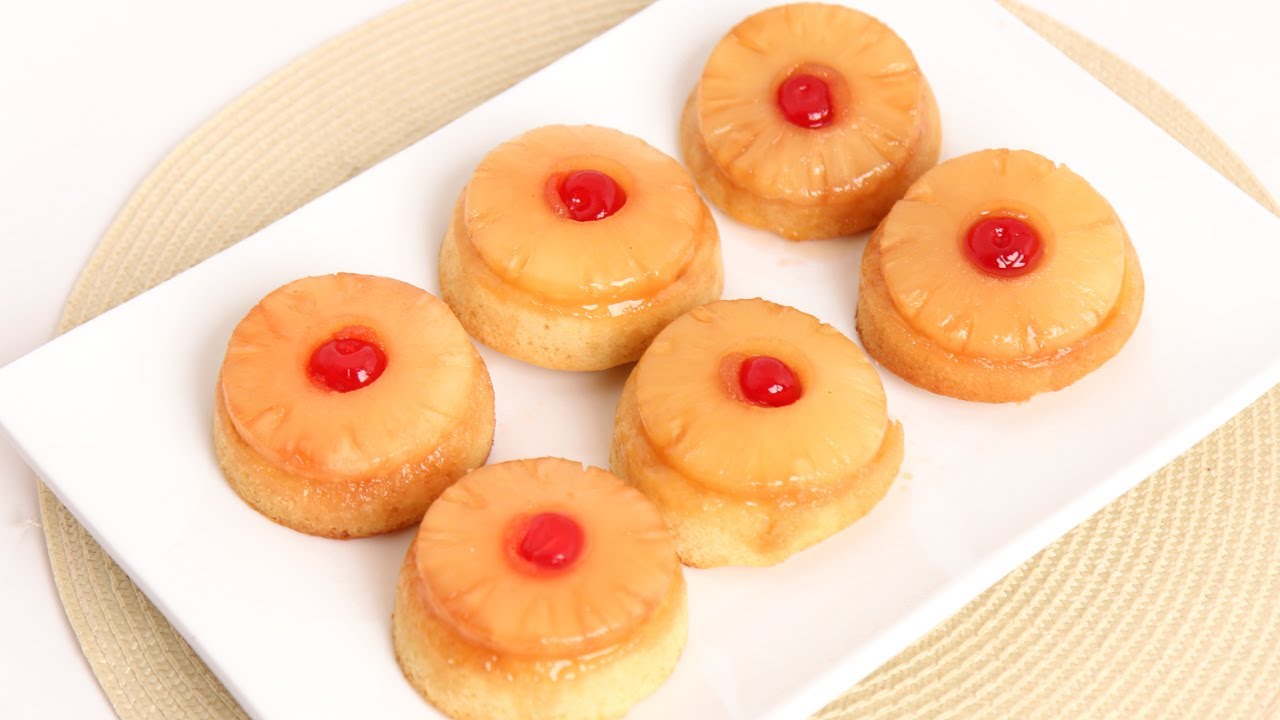 Mini Pineapple Upside Down Cakes Recipe - Laura Vitale - Laura in the Kitchen Episode 771