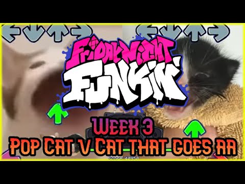 FNF VS PICO WEEK 3 FULL BUT POP CAT VS Towel Kitten!! (Friday Night Funkin' Week 3 - Hard)