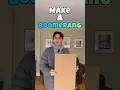 How To Make A Cardboard Boomerang Boomerangs Howto Fun Crafts