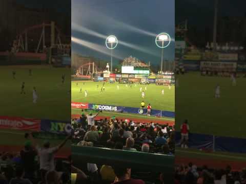 NY Cosmos vs Indy Eleven at Coney Island 2017