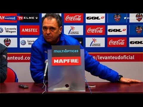 Rueda de prensa de Joaquín Caparrós previa al partido de Copa ante el Rayo Vallecano