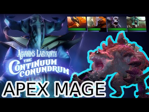 [Dota 2 - Aghanim's Labyrinth] Apex Mage PRIMAL BEAST Boss Fight FULL PARTY