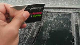 How to open a frozen shut car door