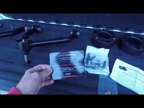 2017 Silverado Control arms/leveling kit