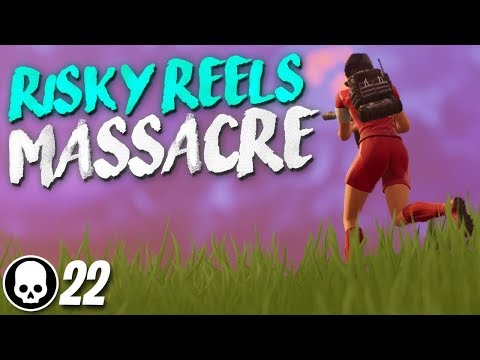 RISKY REELS MASSACRE! 22 Kill Solo Gameplay (Fortnite Battle Royale)
