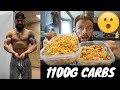 I ATE 1100G CARBS ON PREP | MY COMPETITION SHREDDED DIET 11 WEEKS OUT